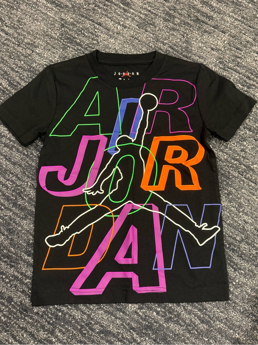 New without Tags Boys Multicolor Air Jordan Nike T Shirt Size 6
